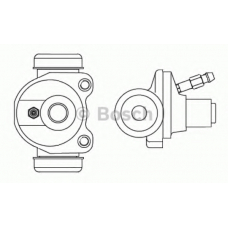 F 026 002 365 BOSCH Колесный тормозной цилиндр