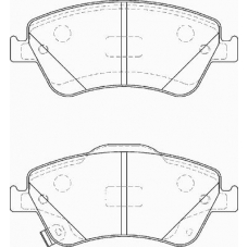 FD7342A NECTO Комплект тормозных колодок, дисковый тормоз