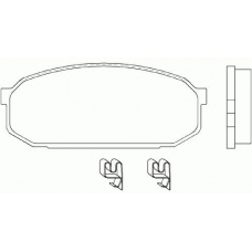 MDB1712 MINTEX Комплект тормозных колодок, дисковый тормоз