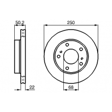 0 986 478 685 BOSCH Тормозной диск