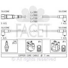4.9569 FACET Комплект проводов зажигания