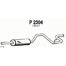 P2304 FENNO Средний глушитель выхлопных газов