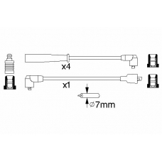 0 986 356 807 BOSCH Комплект проводов зажигания