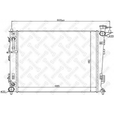 10-26617-SX STELLOX Радиатор, охлаждение двигателя
