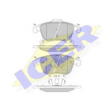 182231 ICER Комплект тормозных колодок, дисковый тормоз