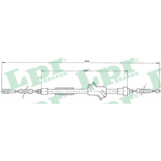 C1502B LPR Трос, стояночная тормозная система