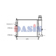160940N AKS DASIS Радиатор, охлаждение двигателя