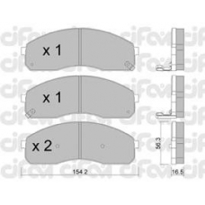 822-374-0 CIFAM Комплект тормозных колодок, дисковый тормоз