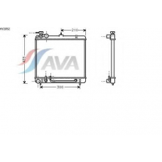 HY2052 AVA Радиатор, охлаждение двигателя