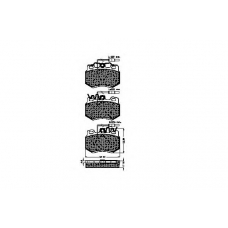 31125 SPIDAN Комплект тормозных колодок, дисковый тормоз