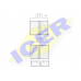 180201 ICER Комплект тормозных колодок, дисковый тормоз