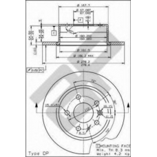 10287 METZGER Тормозной диск