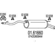01.61660 MTS Глушитель выхлопных газов конечный