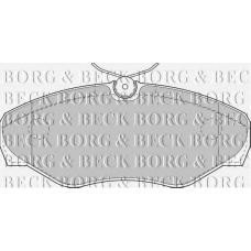 BBP1812 BORG & BECK Комплект тормозных колодок, дисковый тормоз