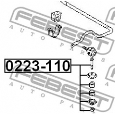0223-110 FEBEST Тяга стабилизатора передняя