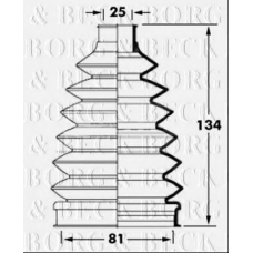 BCB6028 BORG & BECK Пыльник, приводной вал