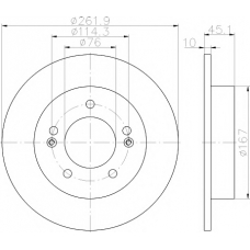 MDC2366 MINTEX Тормозной диск