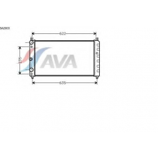 SA2003 AVA Радиатор, охлаждение двигателя