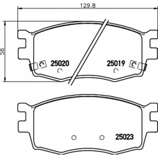 8DB 355 014-921 HELLA PAGID Комплект тормозных колодок, дисковый тормоз