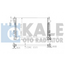 217500 KALE OTO RADYATOR Радиатор, охлаждение двигателя