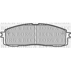 BBP1203 BORG & BECK Комплект тормозных колодок, дисковый тормоз
