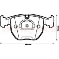 571873B BENDIX Комплект тормозных колодок, дисковый тормоз