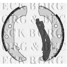 BBS6268 BORG & BECK Комплект тормозных колодок