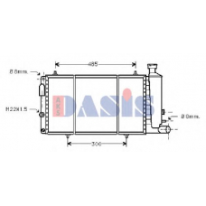 060540N AKS DASIS Радиатор, охлаждение двигателя