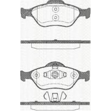 8110 16008 TRISCAN Комплект тормозных колодок, дисковый тормоз