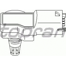 207 421 TOPRAN Датчик, давление во впускном газопроводе