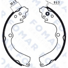 FO 0605 FOMAR ROULUNDS Комплект тормозных колодок