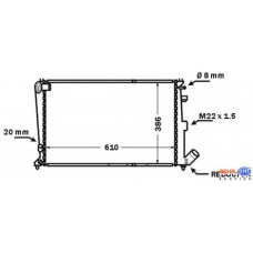 8MK 376 766-721 HELLA Радиатор, охлаждение двигателя