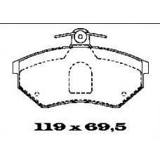 BL1035A3 FTE Комплект тормозных колодок, дисковый тормоз