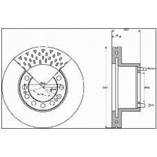 569109B BENDIX Тормозной диск