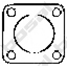 256-503 BOSAL Прокладка, труба выхлопного газа