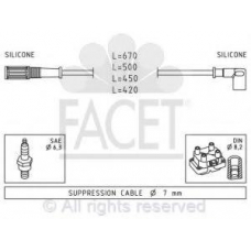 4.9367 FACET Ккомплект проводов зажигания