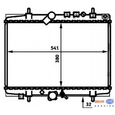 8MK 376 714-431 HELLA Радиатор, охлаждение двигателя