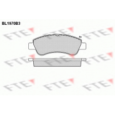 BL1970B3 FTE Комплект тормозных колодок, дисковый тормоз
