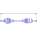 12465 SERCORE Приводной вал