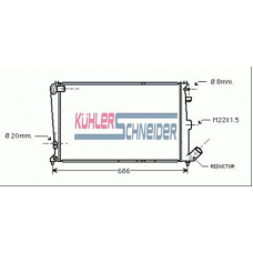 1502401 KUHLER SCHNEIDER Радиатор, охлаждение двигател