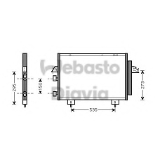 82D0225469A WEBASTO Конденсатор, кондиционер