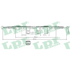 C0396B LPR Трос, стояночная тормозная система