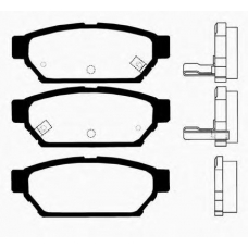 J PP-504AF JAPANPARTS Комплект тормозных колодок, дисковый тормоз