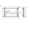 FD2264 AVA Радиатор, охлаждение двигателя