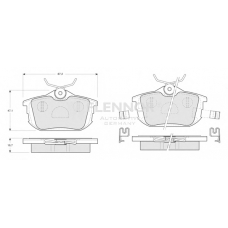 FB210231 FLENNOR Комплект тормозных колодок, дисковый тормоз