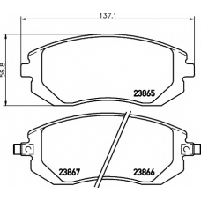 8DB 355 010-211 HELLA PAGID Комплект тормозных колодок, дисковый тормоз