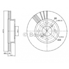 0 986 BB4 311 BOSCH Тормозной диск