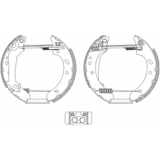 8DB 355 004-411 HELLA Комплект тормозных колодок