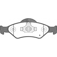 BPA0765.00 OPEN PARTS Комплект тормозных колодок, дисковый тормоз