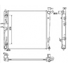 53053 NRF Радиатор, охлаждение двигателя